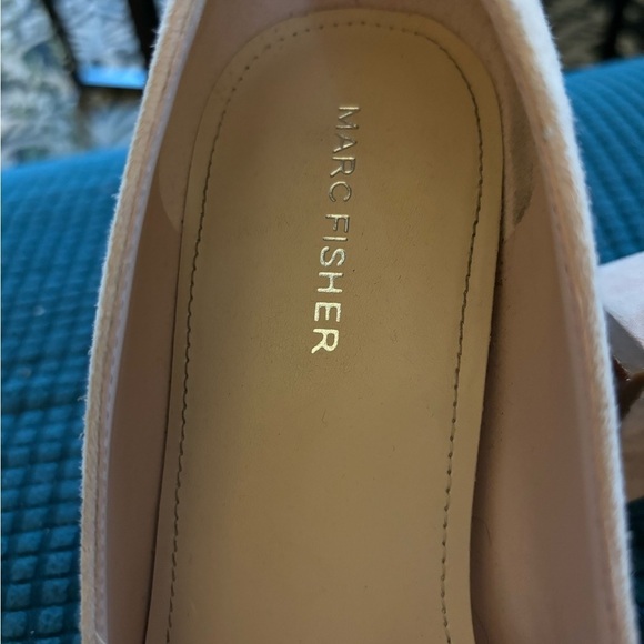 Marc Fisher Caitlin Pointy Toe Slip-On Dress Pumps Sz 9M Suede Leather Blush - Picture 6 of 7